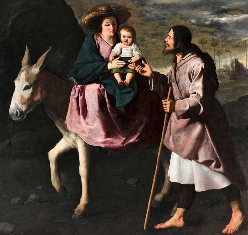 flight into egypt zurbaran tenebrism