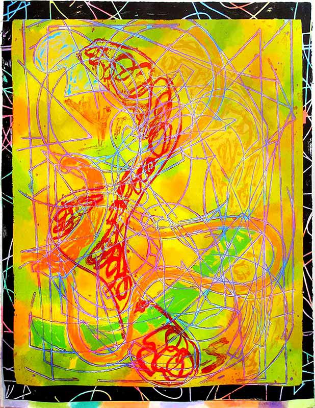 frank stella estoril five l from circuits painting
