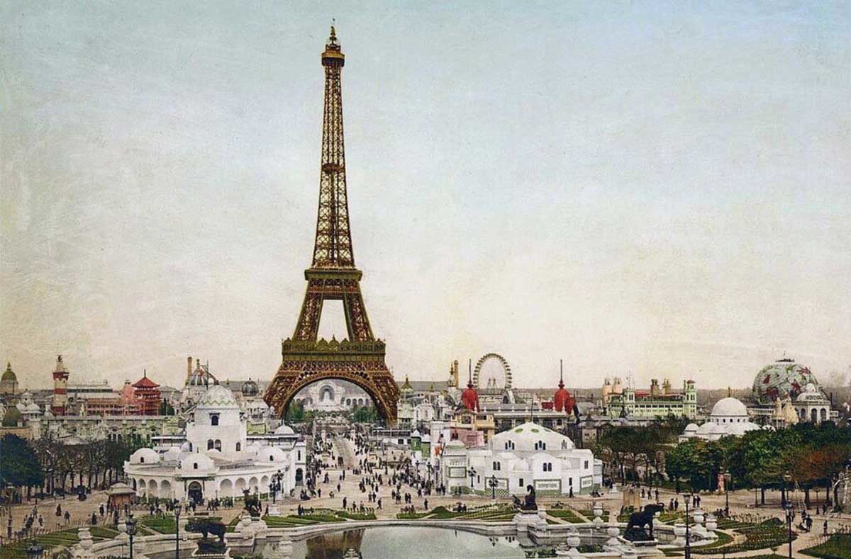 eiffel tower paris world fair