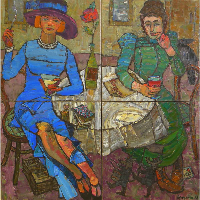 goretskaya polina zetkin luxemburg painting