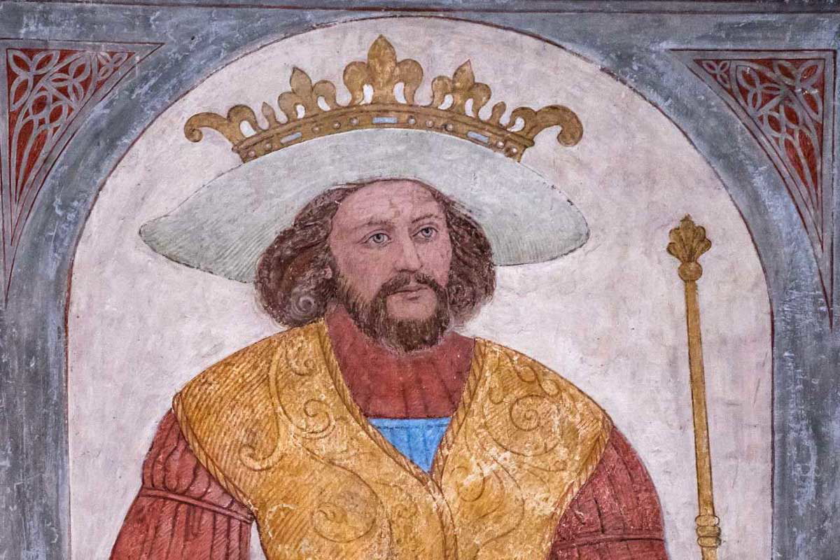 harald bluetooth roskilde cathedral painting detail