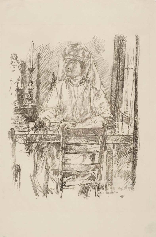 hassam childe red cross nurse painting