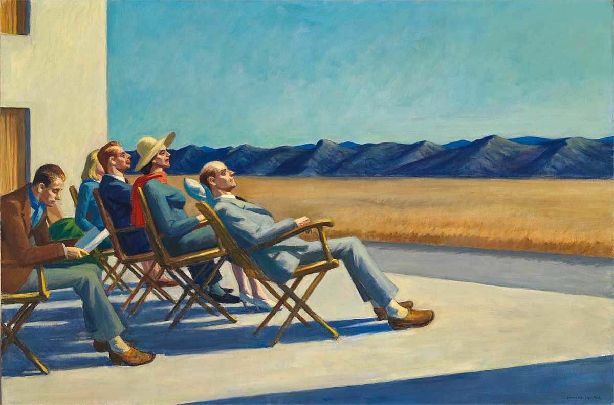 hopper people sun painting