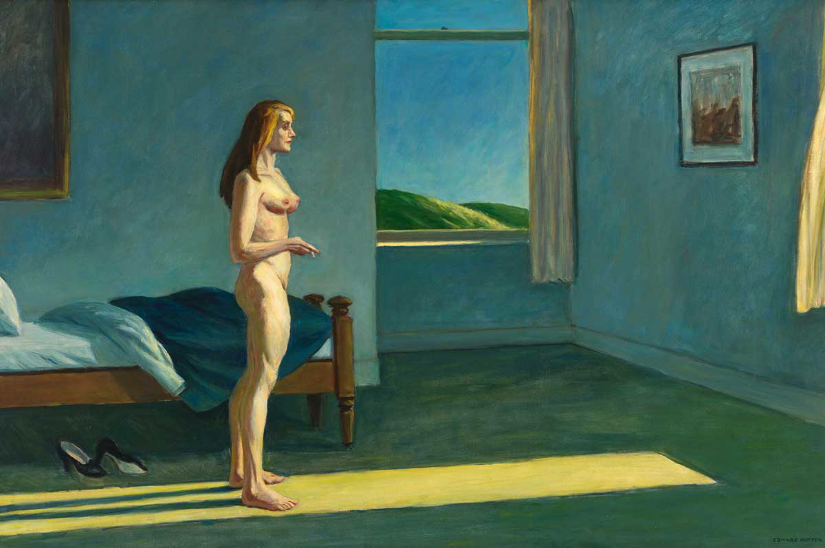 hopper woman sun painting