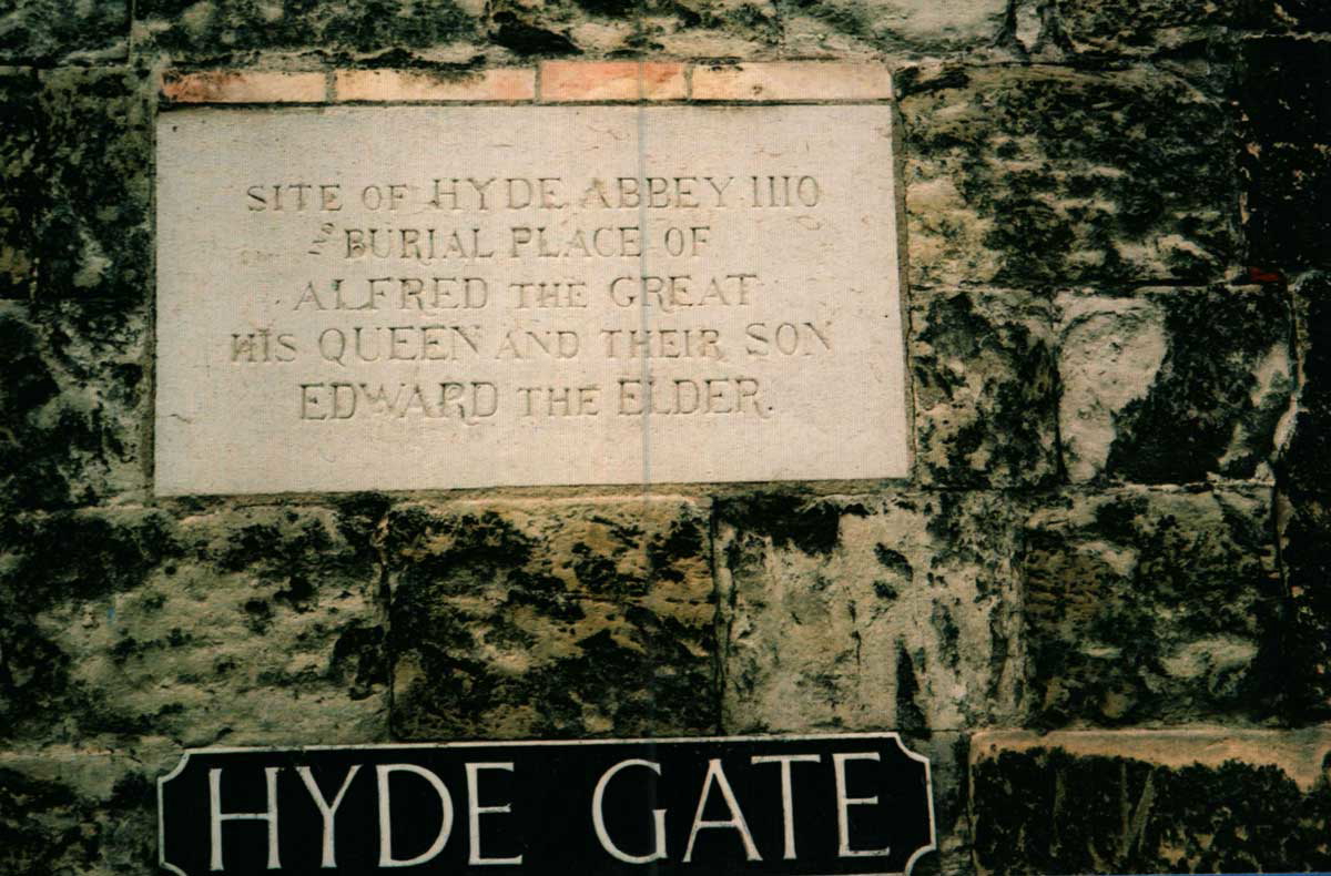 hyde abbey plaque