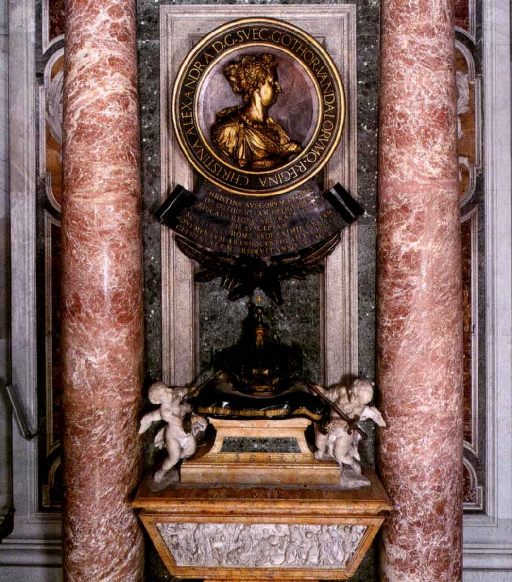 monument christina sweden st peters basilica carlo fontana