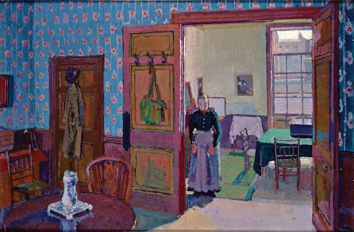 neorealism interior with mrs mounter