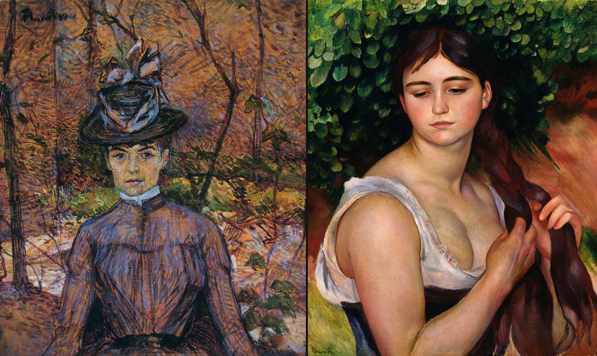 paintings by toulouse lautrec and renoir braid valadon