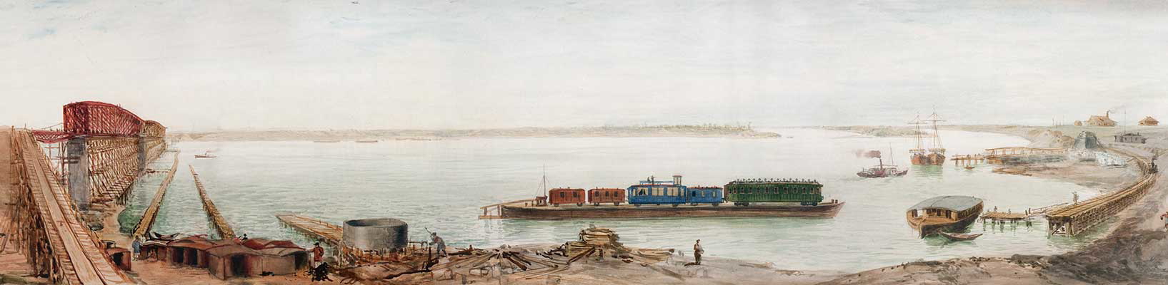 trans siberian railway panorama