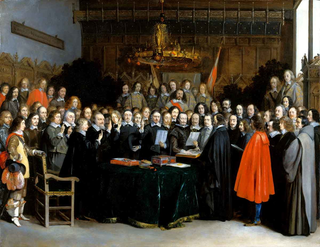 ratification treaty munster gerard ter borch painting