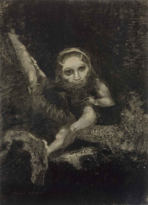 redon caliban drawing 1881