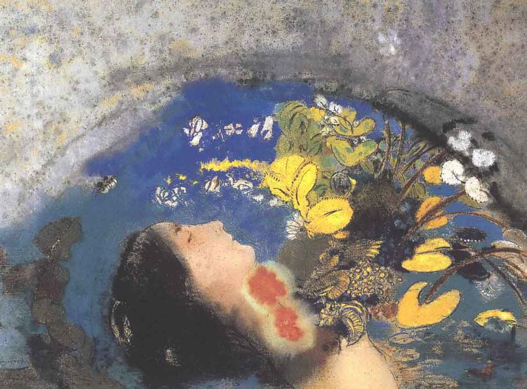 redon ophelia painting 1900