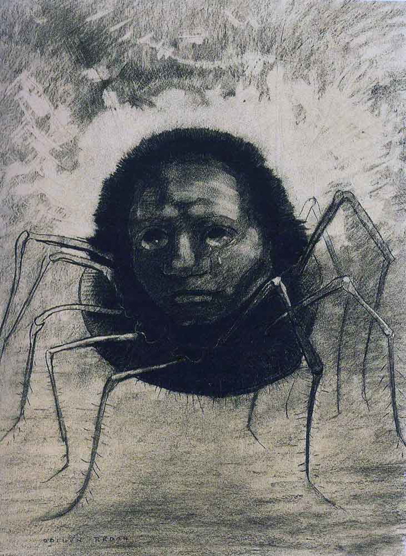 redon spider drawing 1881