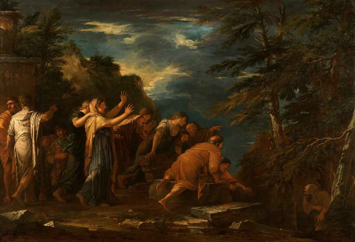 salvator rosa pythagoras emerging from the underworld