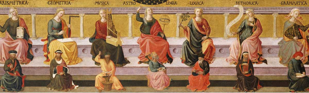 seven liberal arts francesco pesellino tempera