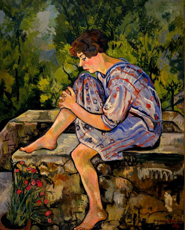 suzanne valadon girl on wall painting 1930