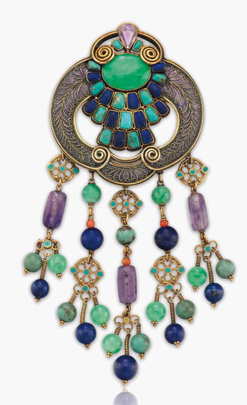tiffany gold brooch