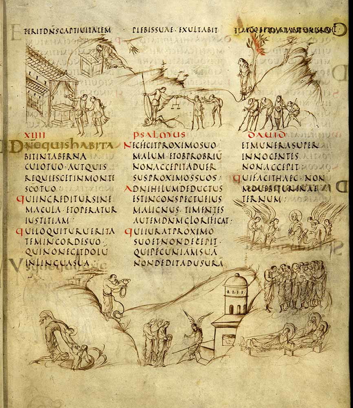 utrecht psalter manuscript illumination