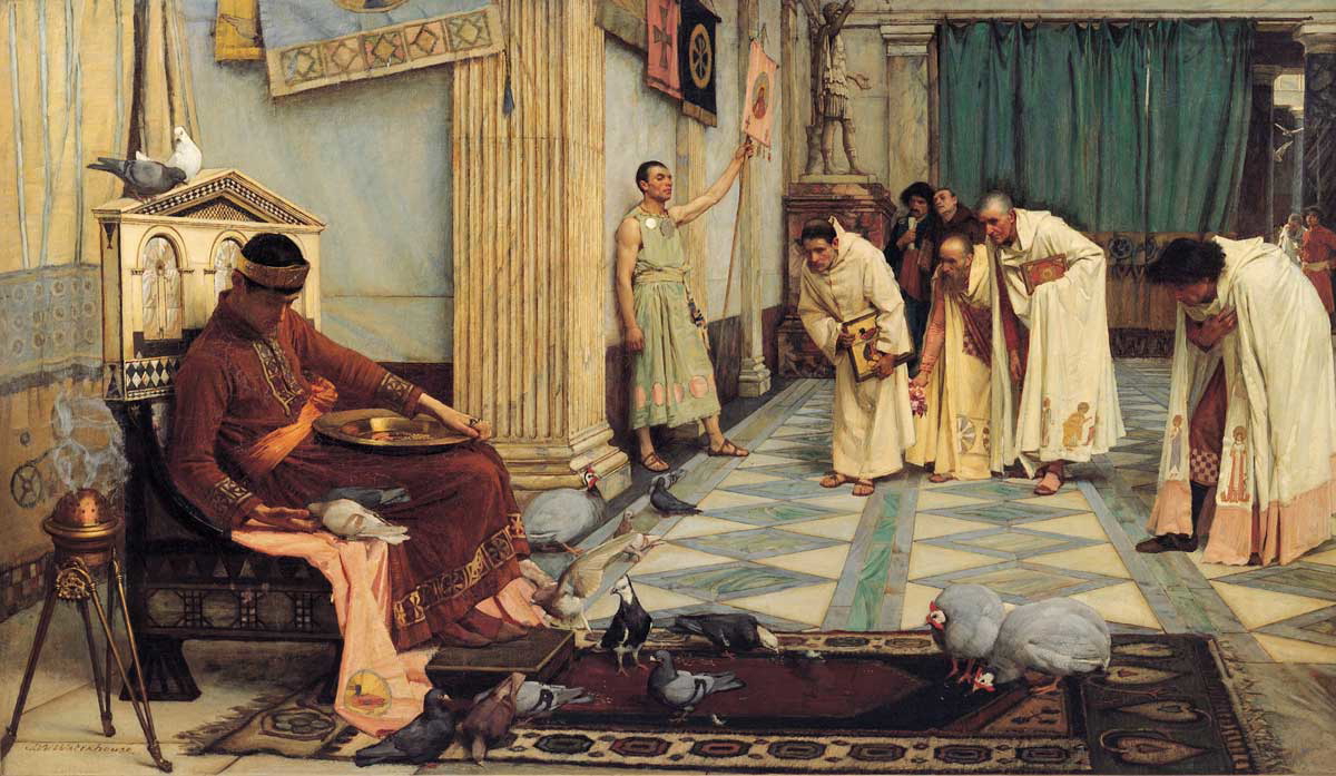 waterhouse favourites honorius emperor painting