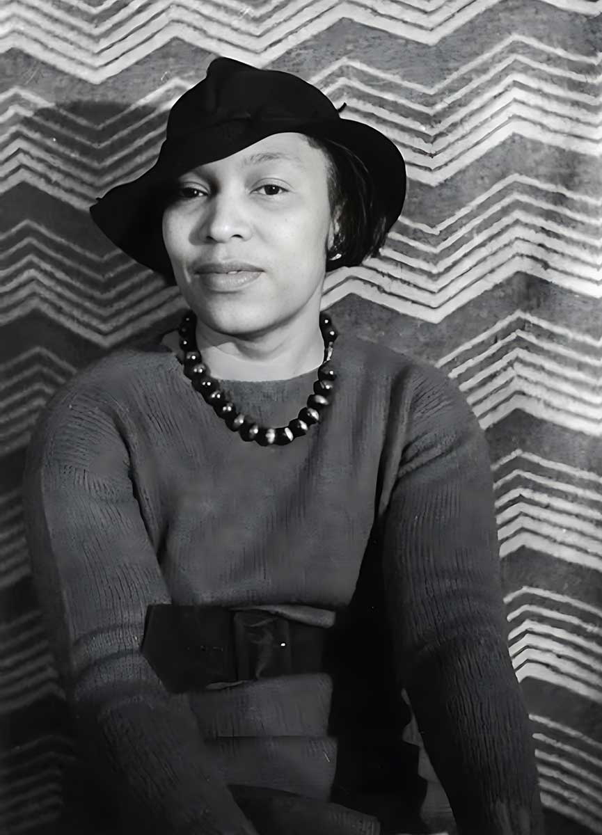 Writer, anthropologist, and filmmaker Zora Neale Hurston during the Harlem Renaissance