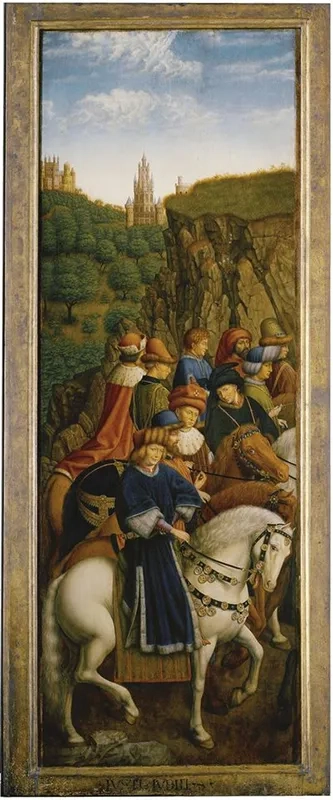 jan hubert van eyck righteous judges panel ghent altarpiece