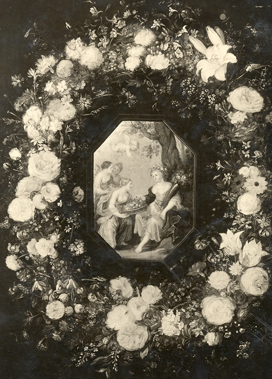 jan breughe the elder garland flowers surrounding picture flora