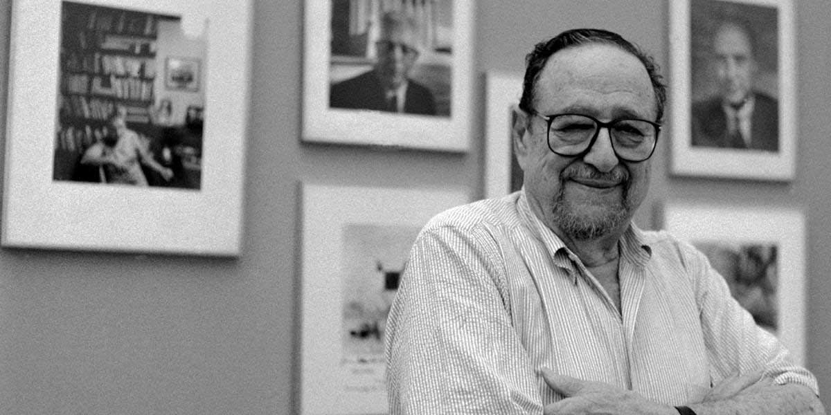 Arnold Newman in his studio