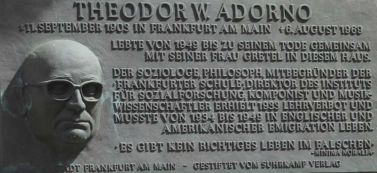 adorno plaque