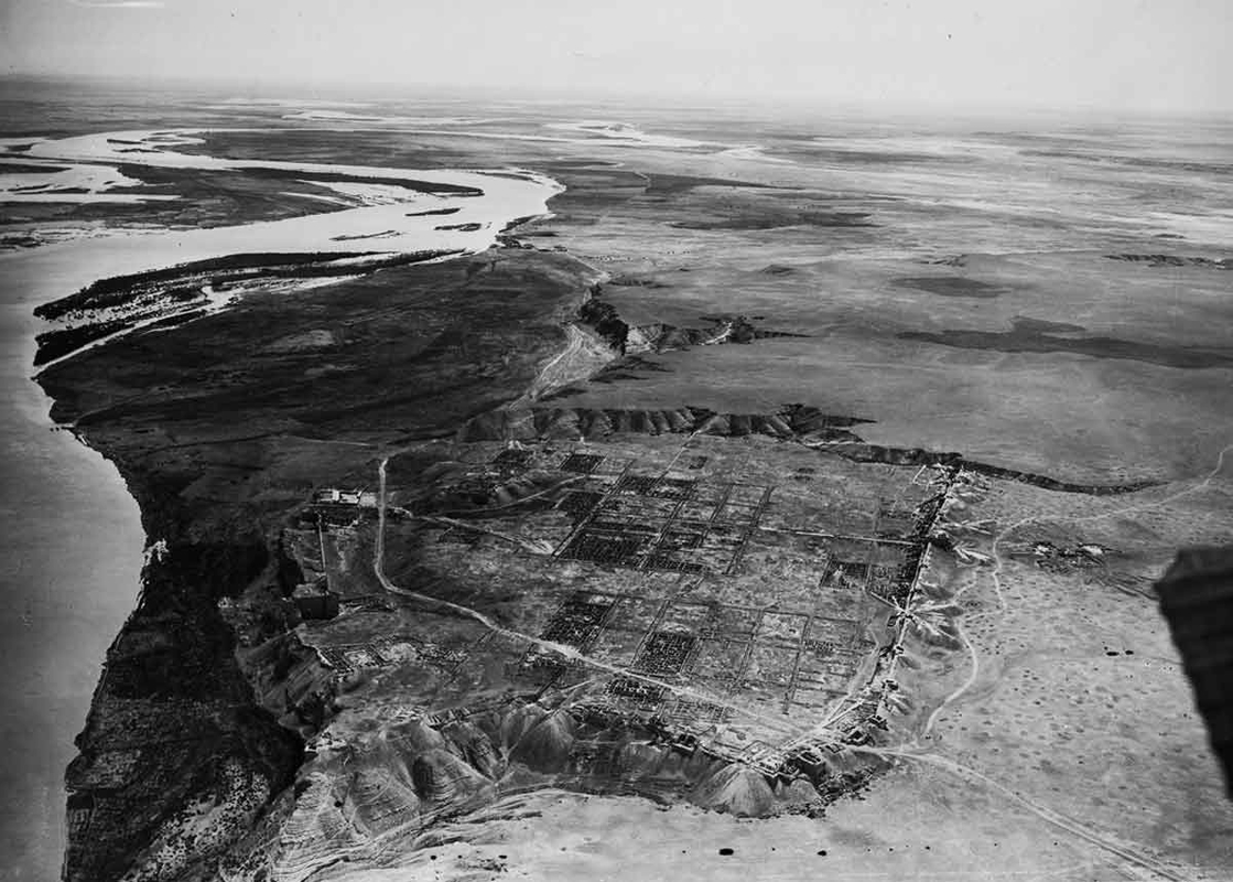aerial view dura europos