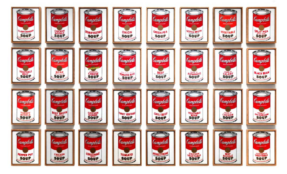 andy warhol campbells soup cans pop art 1962