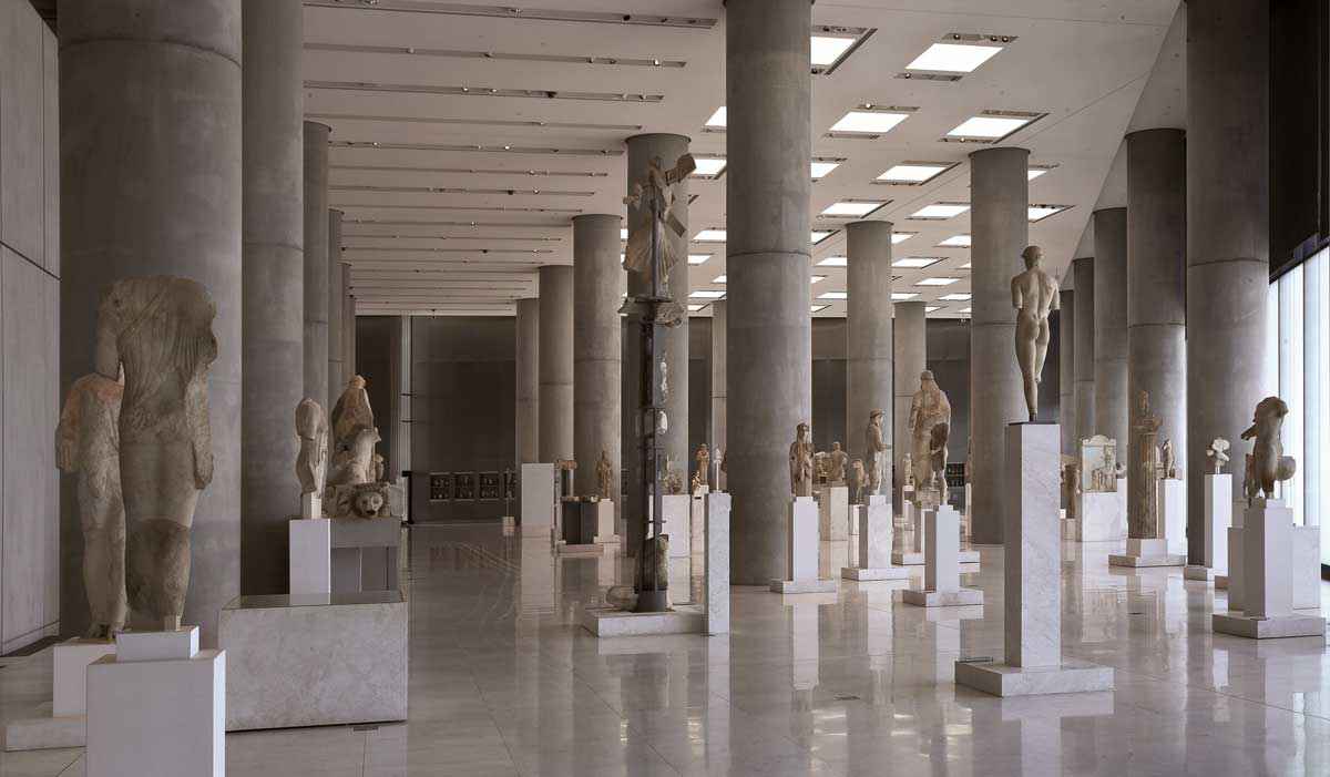 archaic sculpture gallery acropolis museum