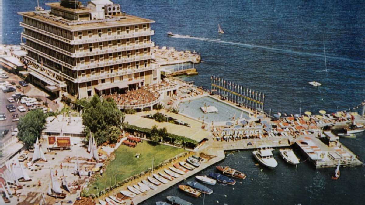 beirut 1960s saint georges hotel tourism photograph
