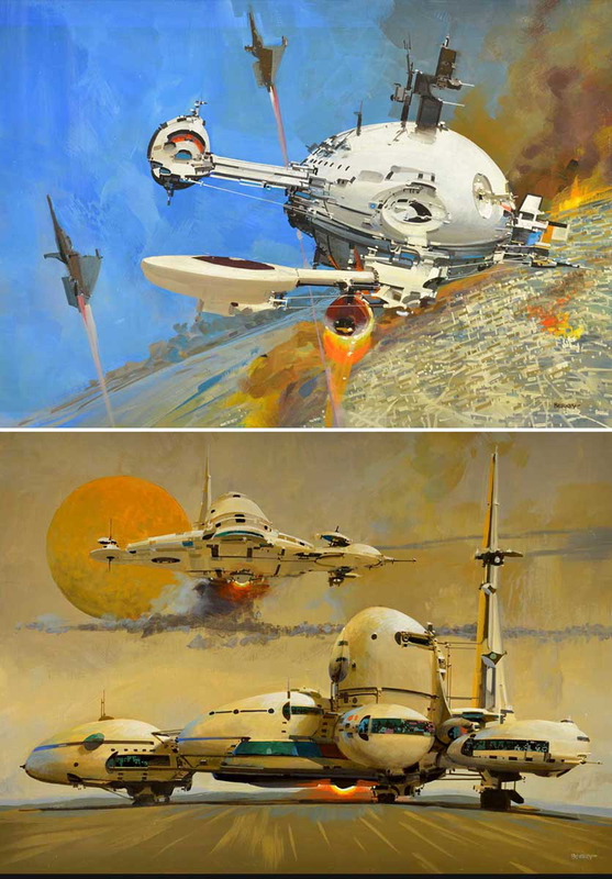 burning city pre flight by john berkey aritst