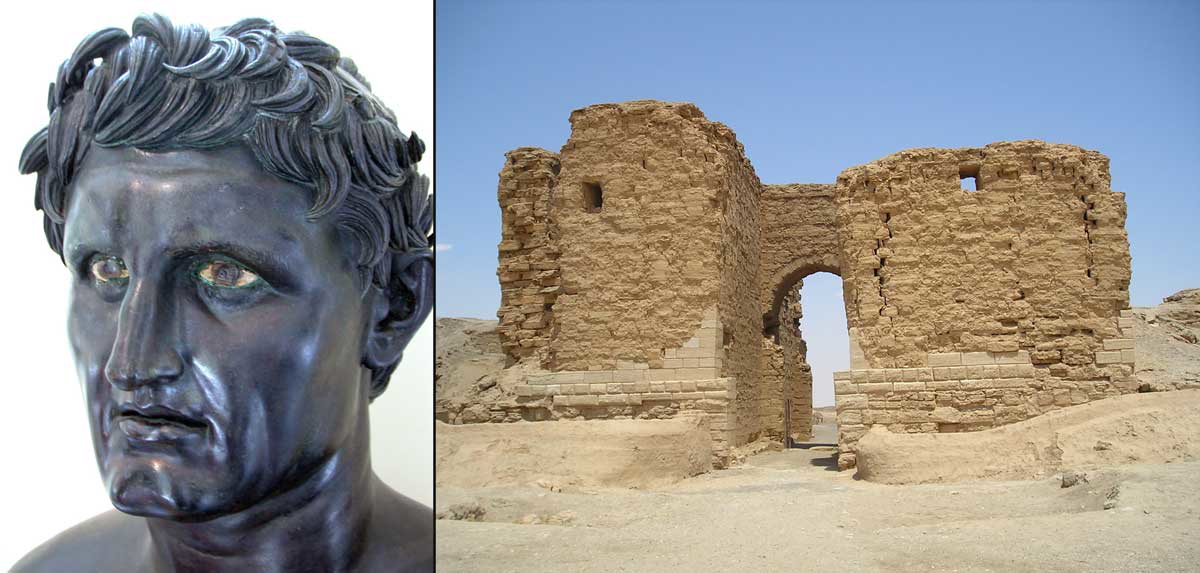 bust of seleucus nicator palmyra gate dura europos roman