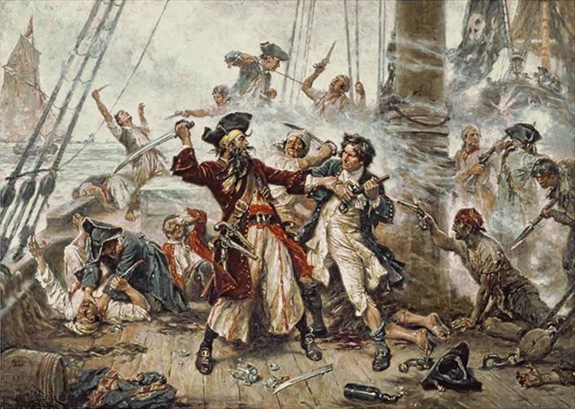 capture of blackbeard edward teach privateer