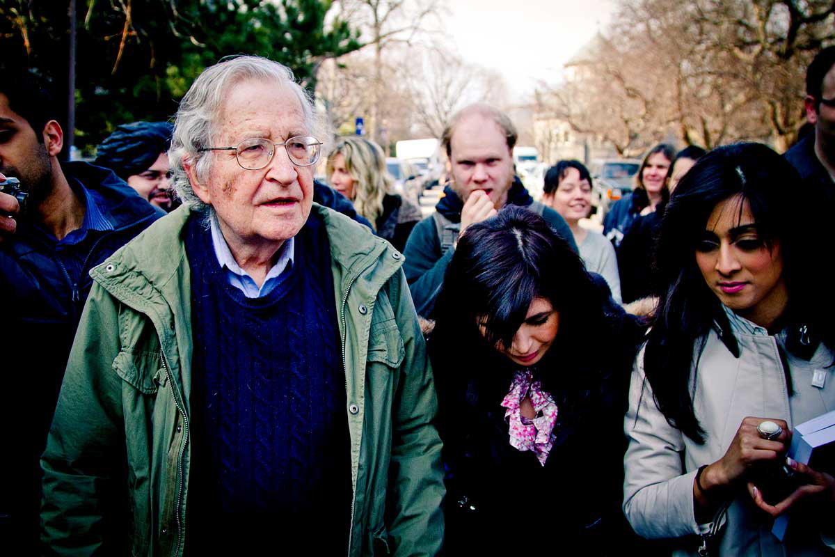 chomsky activist photograph