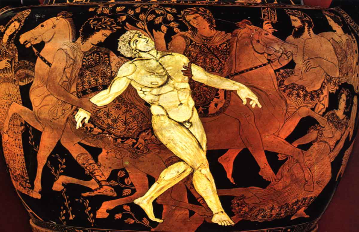 death of talos vase