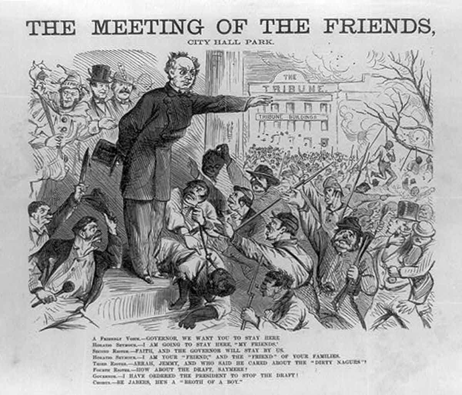 governor seymour speech new york city draft riots