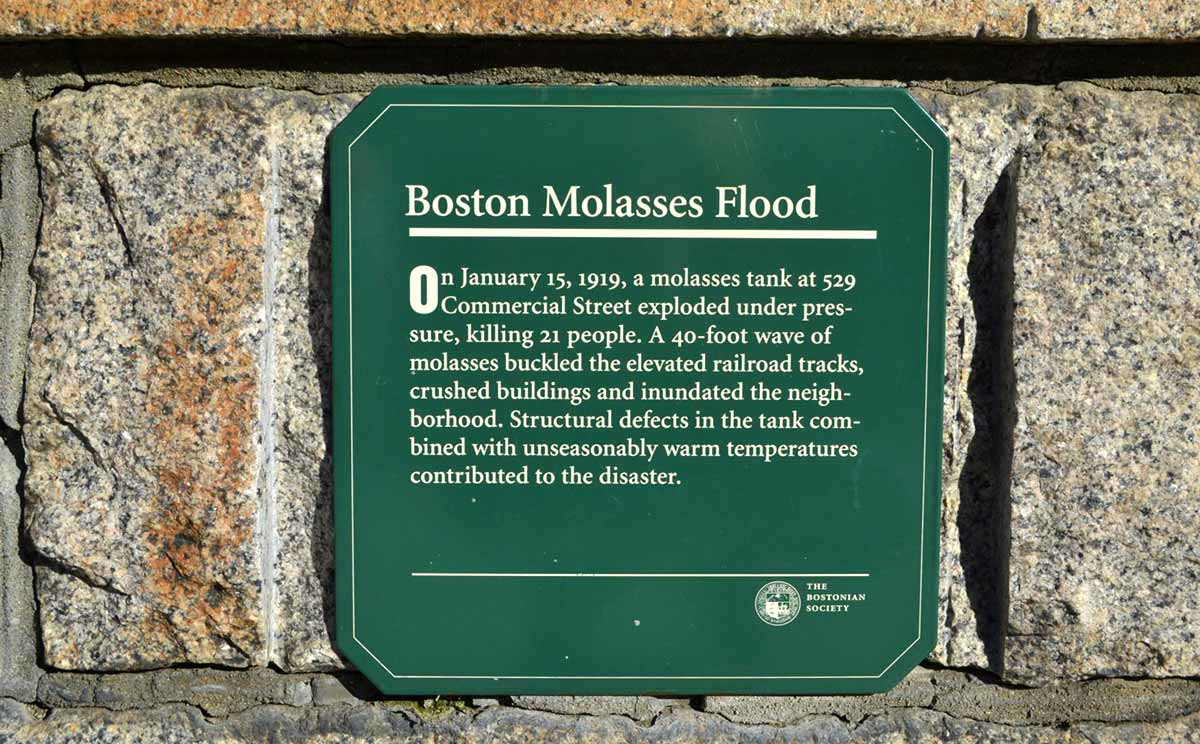 great molasses flood marker