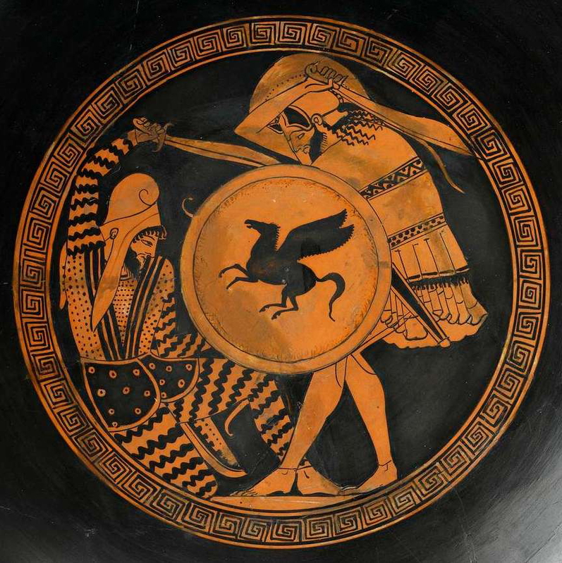 greek hoplite fallen persian soldier