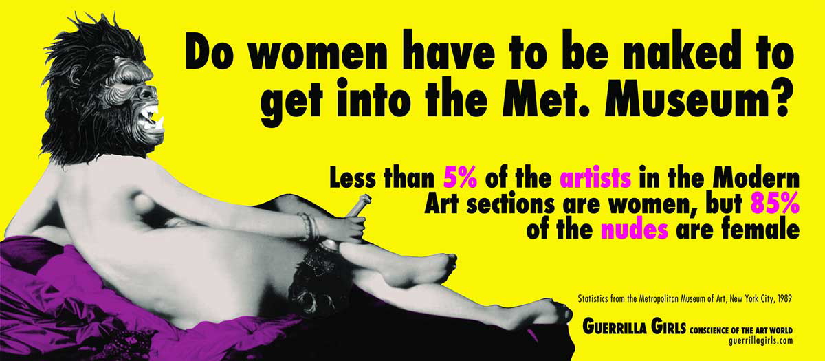 guerrilla girls naked met