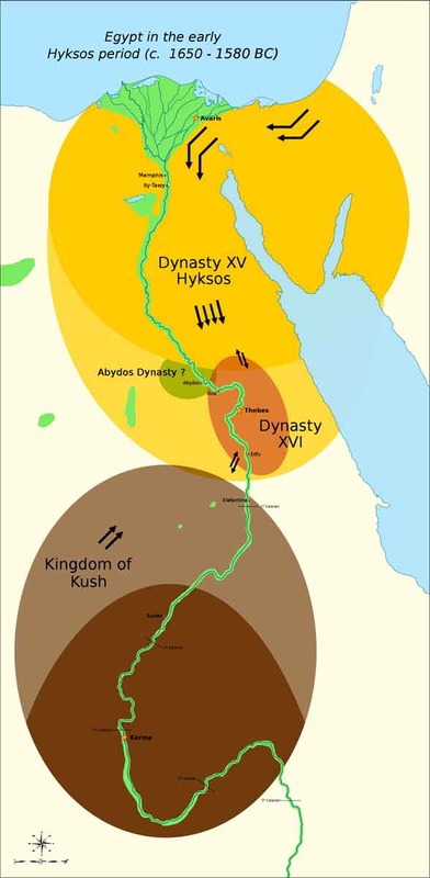 hyksos period map