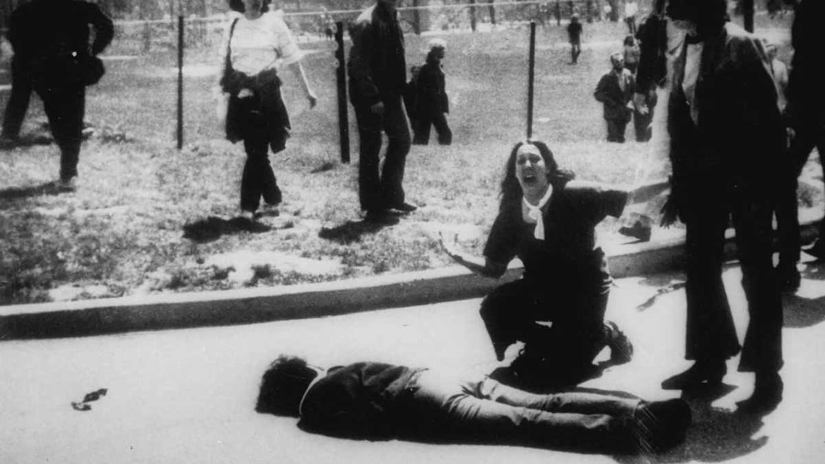 kent state university shooting woman crying 1970