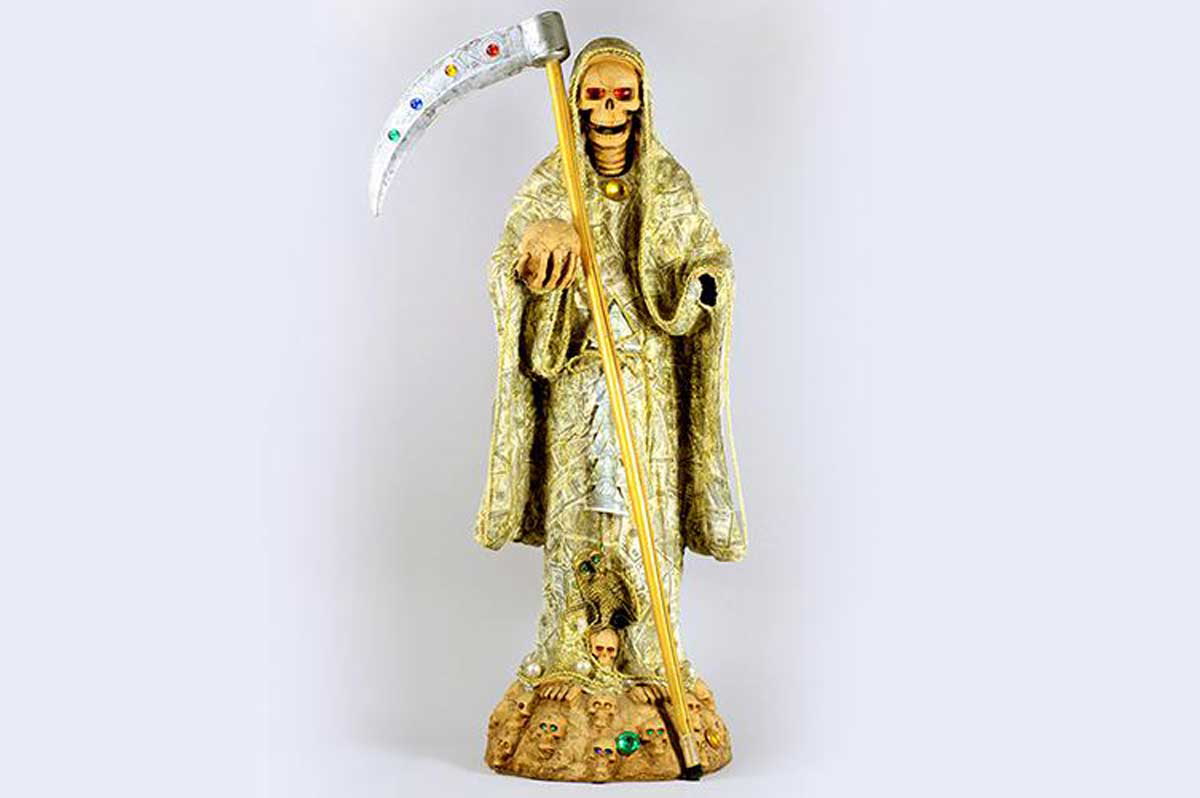la santa muerte narco statue