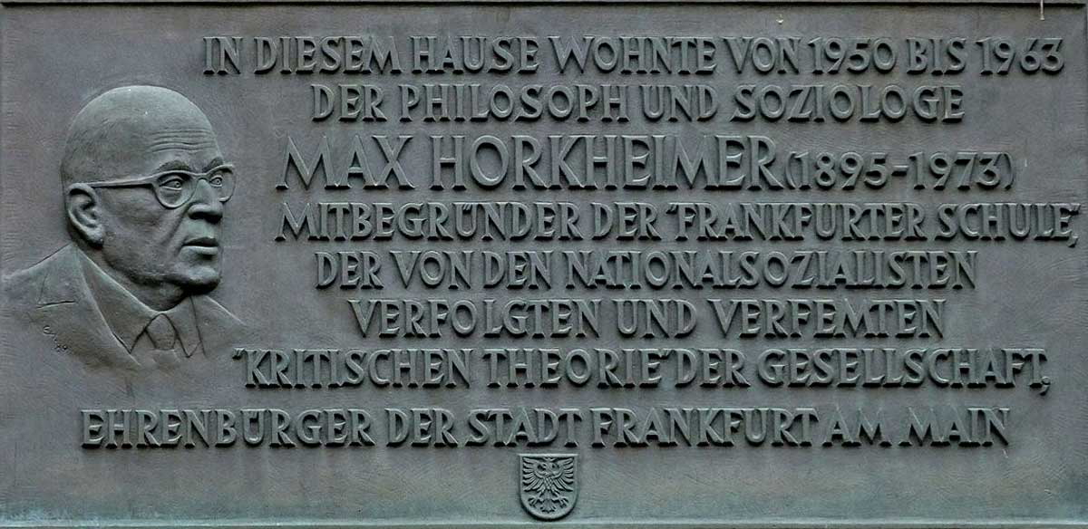max horkheimer plaque
