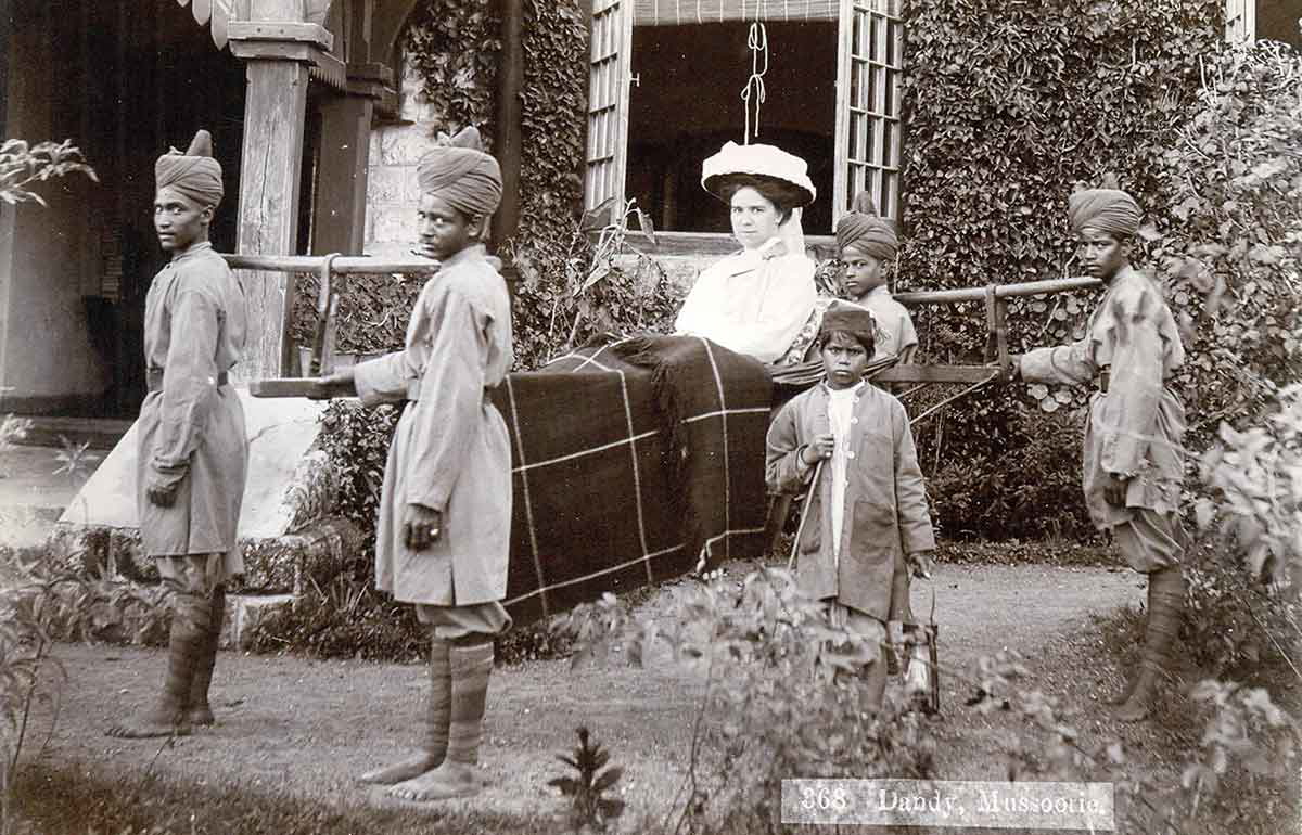 memsahib carried indian servants british raj