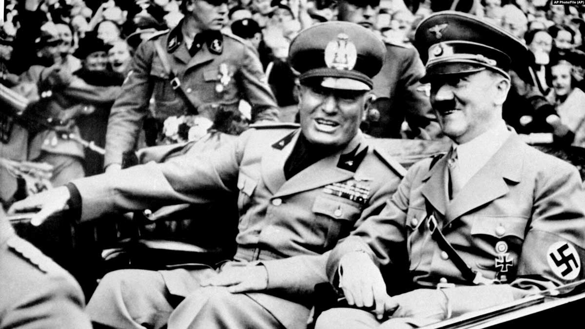 mussolini hitler 1938