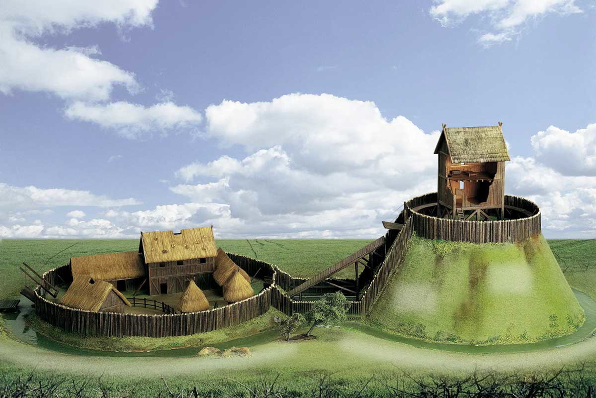 normans conquered england motte bailey