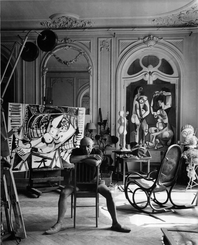pablo picasso studio portrait arnold newman