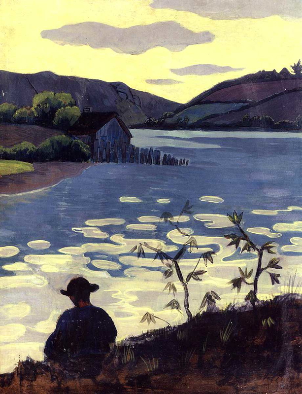 paul serusier fisherman on laita painting